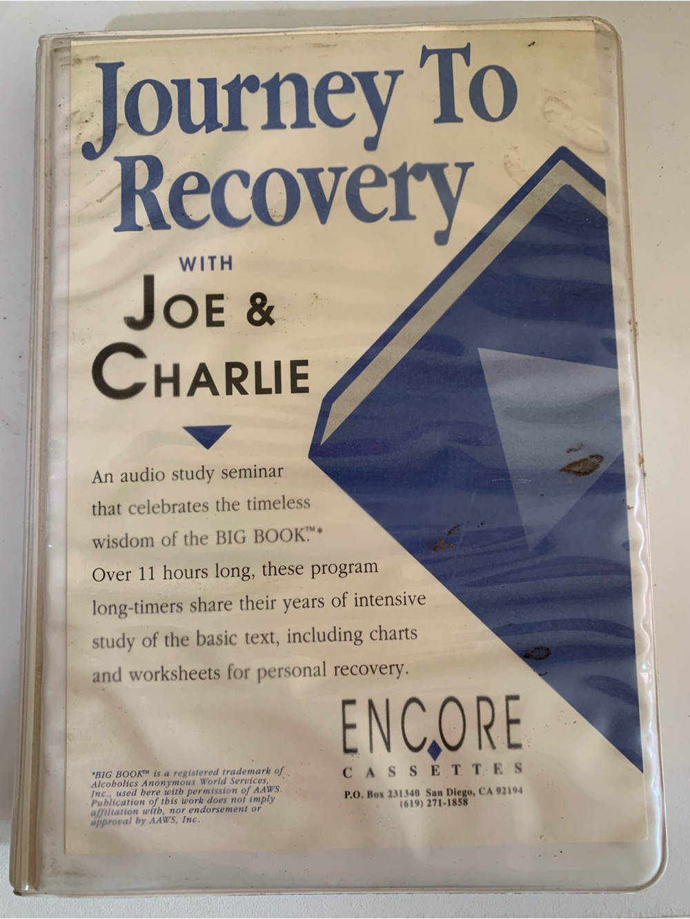 Journey To Recovery with Joe & Charlie - Blue/White Audio Cassette Set by Encore